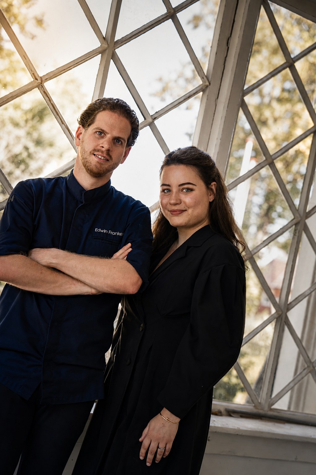 Edwin and Michèle Franken-van de Water in the conservatory